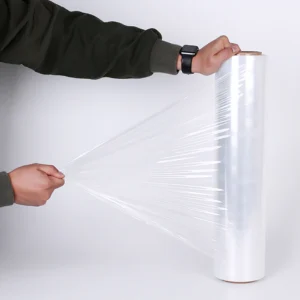Hand use PE stretch film for manual pallet wrapping